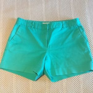 Michael Kors teal cotton shorts, size 6